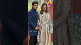 Ram Charan amp Upasana at Anant Ambani Radhika Merchant Wedding Reception  ramcharan upasana [upl. by Petersen]