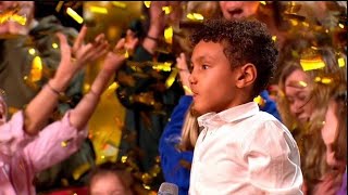 Alesha gives GOLDEN BUZZER to brave 8yearold Ravi  Britians Got Talent 2024 [upl. by Gemoets120]