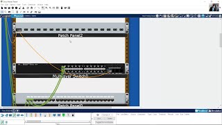 Structured Cabling Copper Fiber Horizontal and Vertical Cabling  Packet Tracer 8 [upl. by Assirehs]