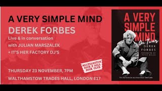 Derek Forbes Simple Minds  Bass masterclass  Walthamstow 23 November 2023 [upl. by Dominus]