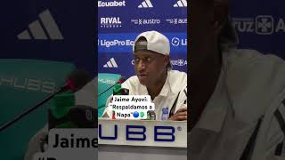 Jaime Ayoví respalda a Gilmar Napa 🔵🧤 Emelec CSE Bombillo Capwell [upl. by Algar889]