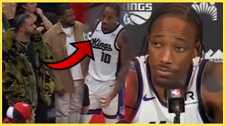 Demar Derozan speaks on Drake DISRESPECTING him at Raptors Game for picking Kendrick Lamar’s Side [upl. by Nalat]