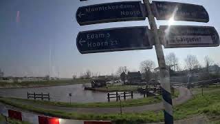 AMSTERDAMVOLENDAM 🇳🇱 On the bus 111 from Amsterdam North to Volendam [upl. by Yenolem]