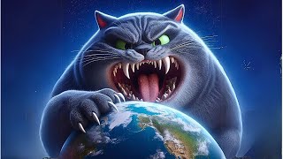 Cat story 😺 Fat Cat Eats Earth aicat ai fatcats [upl. by Cara26]