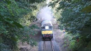 D7628 amp 25262 leaving Bridgnorth 3rd October 2024 [upl. by Mcferren]