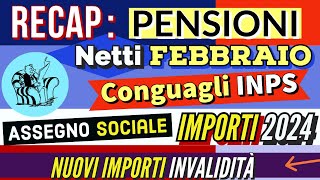 📌 RECAP 👉 PENSIONI FEBBRAIO NOVITÀ 2024 CONGUAGLI amp RIFORMA IRPEF DATE PAGAMENTI NUOVI IMPORTI [upl. by Manfred]