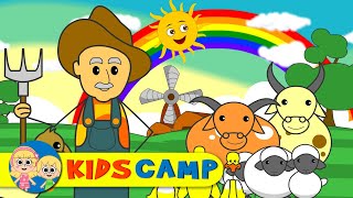 Old MacDonald had a Farm With Farm Animals  More Nursery Rhymes And Kids Songs by KidsCamp [upl. by Llenoil]