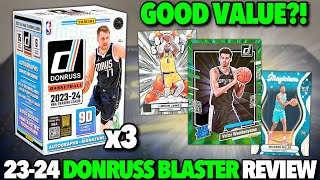 DONRUSS RETAIL IS GOOD VALUE 😳🔥 202324 Panini Donruss Basketball Retail Value Blaster Box Review [upl. by Rube]