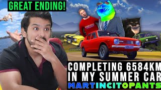 Completing 6584km in My Summer Car  CG Reacts [upl. by Artamas]