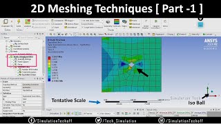 Plate With Hole Problem Without Washer  2D Meshing  Lesson 23  Ansys Tutorial [upl. by Odeen]