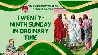 October 20 2024  Twentyninth Sunday in Ordinary Time [upl. by Alrahs]