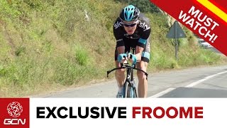 Rest Day Ride With Chris Froome amp Team Sky  Vuelta A España 2014 [upl. by Nitsyrk]