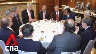 President Donald Trump Singapore’s Prime Minister Speak From White House Full  NBC News [upl. by Drislane]