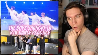 DANCER REACTS TO THE BOYZ  Road To Kingdom quotQuasi Una Fantasia ShangriLaquot Dance Practice Video [upl. by Remat]