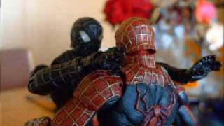 Stop Motion SpiderMan vs Black SpiderMan [upl. by Dilahk225]