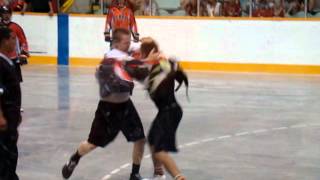 SN Rebels vs Wallaceburg July 22 2012 Fight [upl. by Horick]