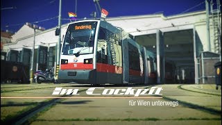 Im Cockpit Straßenbahn quotULFquot der Wiener Linien [upl. by Revned]