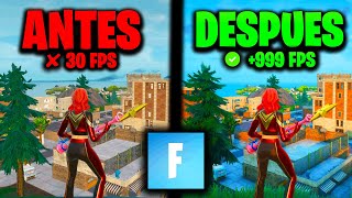 La MEJOR OPTIMIZACION Para FORTNITE C5S3 ✅ AUMENTA FPS [upl. by Eralc]