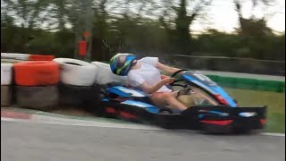 Carrera de 10 Personas Karting Cardedeu Con accidente duro incluido [upl. by Sagerman871]