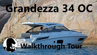 Grandezza 34 OC  Boat Walkthrough Video Tour [upl. by Deborath]