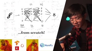 Building a neural network FROM SCRATCH no TensorflowPytorch just numpy amp math [upl. by Brenk741]