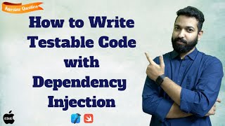 How to Write Testable Code with Dependency Injection  Swift  Xcode  TDD [upl. by Tudela]