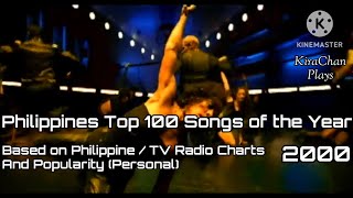 Philippines Top 100 Songs of the Year 2000 [upl. by Airpal]