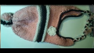 MAGLIA TUTORIAL COME FARE UN CAPPELLO CON PARAORECCHIE CHULLO  2 di 4 [upl. by Enos]