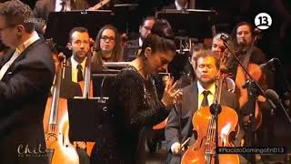 Mon Laferte  Tormento junto a Orquesta Filarmónica de Bogotá  Plácido Domingo en Chile [upl. by Northey]