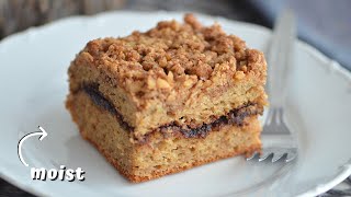 COFFEE CAKE RECIPE that is actually healthy stays fresh for days [upl. by Dragone]