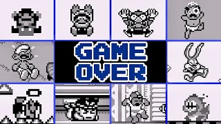 Game Boy Games GAME OVER Screens [upl. by Amory]