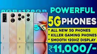 8GB128GB  Top 5 Powerful 5G Phones Under 11000 in 2023  120hZ display  Best phone under 11000 [upl. by Artimed142]