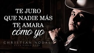 LETRA MI ETERNO AMOR SECRETO  Christian Nodal Lyric Video [upl. by Nnaitak314]