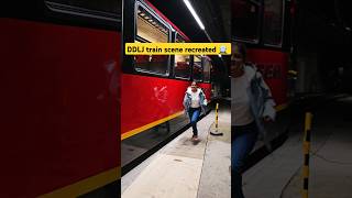 Famous DDLJ train scene recreated MyEcstaticJourney shorts tujhedekhatoyejanasanam [upl. by Aramit]