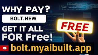 Fully Free BoltNew  boltmyaibuiltapp  Online Zero Setup Zero Cost AIPowered FullStack Apps [upl. by Leunas590]