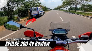 പുതിയ വണ്ടി 1000km കഴിഞ്ഞപ്പോൾ  XPULSE 200 4V DETAILED REVIEW  KOCHIMACHAN [upl. by Bat]