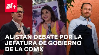 A 48 horas del primer debate de los candidatos a la Jefatura de la CDMX  En Punto [upl. by Pail]