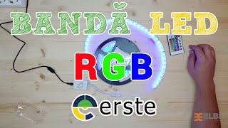 Banda LED RGB 12V ERSTE  Cum functioneaza si cum se conecteaza la sursa de alimentare [upl. by Coop179]