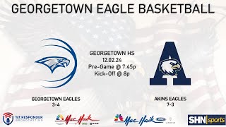 HS Boys Basketball  Akins Eagles vs Georgetown Eagles  12022024 [upl. by Myrna]