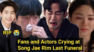 Jung Hae In Kim Soo Hyun Song Hye Kyo Crying at Song Jae Rim Last Funeral [upl. by Anyak]