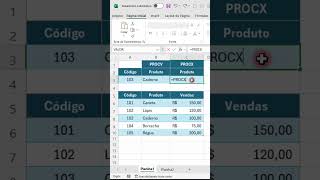Função PROCV x Função PROCX excel [upl. by Sainana]