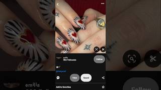 I recreated a nail look from Pinterest nails nailart gelpolish [upl. by Pasco]