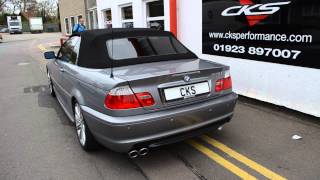 BMW E46 325i Cabriolet CKS Sport Exhaust [upl. by Melisenda]