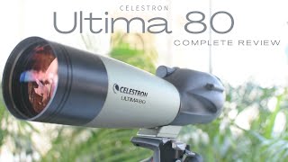 Celestron Ultima 80mm Spotting Scope  Comprehensive Review and Field Test [upl. by Akimehs]