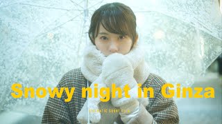 【NRAW】2024 Snowy night in Ginza  CINEMATIC Short Film  NIKON Z8【4K】 [upl. by Burnight168]