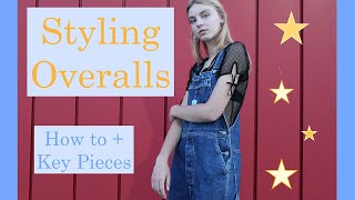 How to Style Overalls  Dungarees  How to  Key Pieces ✨A LOOKBOOK [upl. by Bate]