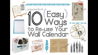 10 Ways to Recycle your Old Calendar [upl. by Htebazie]