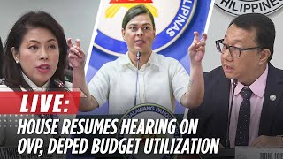 LIVE House resumes hearing on OVP DepEd budget utilization  November 25 [upl. by Edyth768]