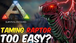 I Hate This Game😭Ark Survival Evolved Taming Raptor  Hindi  Part 4 [upl. by Ahsinaw715]