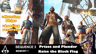 Assassins Creed Black Flag Gameplay Sequence3 Memory 3 amp 4 Prizes and Plunder amp Raise the Black Flag [upl. by Icken]